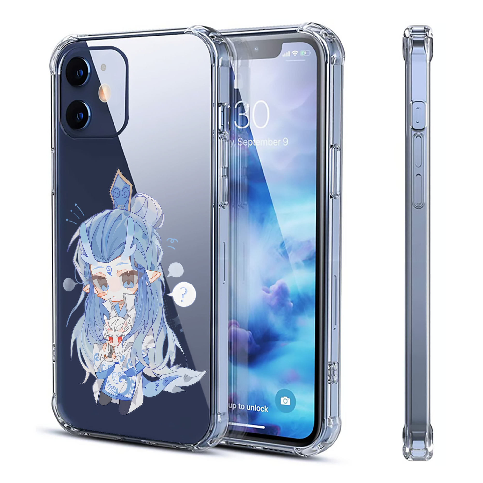 （画像用） Ne Zha 2 ナタ 魔童の大暴れ 【iPhone 12シリーズ対応】透明スマホケース（クリアソフトケース）